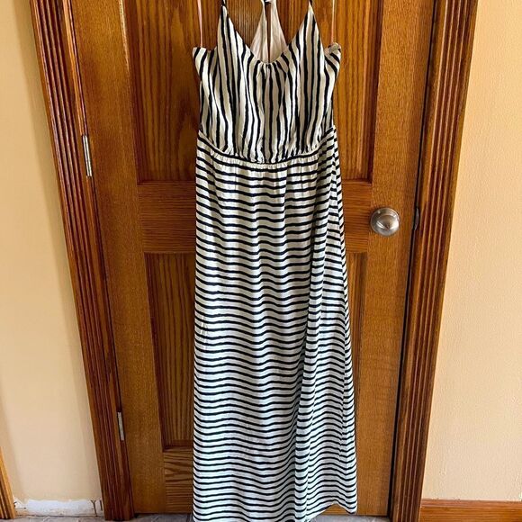 Juniors white and black stripe M Maxi - Picture 1 of 7